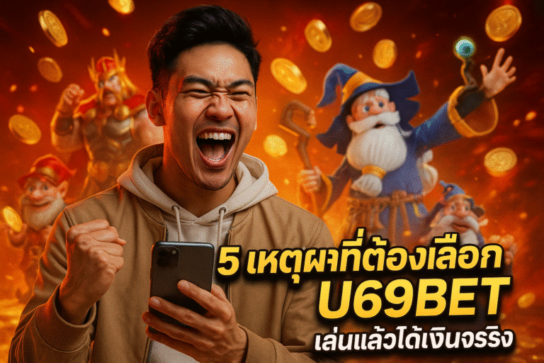5 เหตุผลที่ต้องเลือก U69BET เล่นแล้วได้เงินจริง